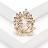 Broche de flor de Bauhinia con diamantes de cristal transfronterizos, hebilla de alfiler de moda coreana, versátil, para cuello y ropa.