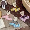 Fofa Faixa de Cabelo de Tecido Doce Infantil Nova Acessórios de Cabelo para Meninas Doces Nova Faixa de Cabeça de Alta Qualidade Elástico Corda de Cabelo