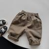Finales de otoño y principios de invierno ~ versión coreana de pantalones casuales de terciopelo fino para día del niño, hombres, mujeres y niños, pantalones cálidos versátiles para niños, ropa de moda para niños