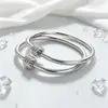 Pulseira de Cintura Fina da Moda em Aço Inoxidável com Diamantes, Sensação de Alto Padrão, Simples e Versátil, Pulseira de Aço Titânio 18K Não Desbota Atacado