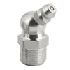 Niple de Engrase de Acero Inoxidable 304 Estándar Nacional Boquilla Lubricadora Recta Curva Conector de Boquilla Lubricadora Accesorios para Pistola de Grasa Boquilla M8M10