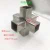 Acero Inoxidable 304 Tubo Cuadrado 40*40 Conector de Unión Espesor Grueso Conector de Tres Vías para Estante Exhibidor Accesorios de Fijación para Tubo Cuadrado