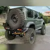 Adecuado para Jimny Jb64/Jb74 2018+ Parachoques Trasero Jimny Parachoques Trasero con Portallantas de Repuesto y Portabarril de Aceite