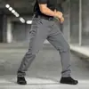 Calças Táticas X5 para Homens, Calças de Trabalho Xadrez Resistentes a Arranhões, Múltiplos Bolsos com Zíper, Calças Casuais Esportivas para Caminhada ao Ar Livre, Trekking