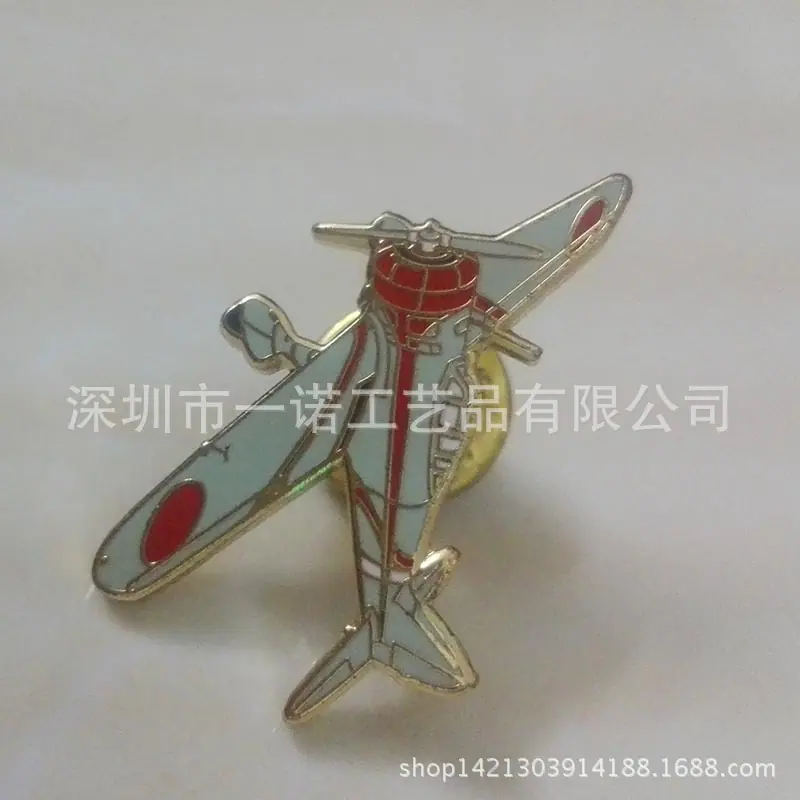 珐琅小飞机徽章 (2)