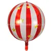 Globo de Película de Aluminio Rayado con Estrella de 22 pulgadas Decoración para Fiesta Escolar Centro Comercial Baile de Graduación KTV Celebración Accesorios