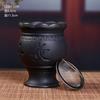 Tarro Dragón de Fuego de Bianstone Negro, Tarro Especial de Moxibustión para Medicina Tradicional China, Fabricante de Equipos de Salud para Salones de Belleza, Cuidado de la Salud por Moxibustión al por Mayor