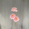 Nova Flor Artificial Peônia de 4 Cabeças Fundo para Salão de Casamento Decoração Suave Flor para Guia de Estrada Arranjo de Flores Flor de Mesa para Casa Flor para Exportação