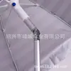 Tubo de Aluminio con Hueso de Fibra Personalizado para Comercio Electrónico con Varilla de Inserción Paraguas Rayado de Poliéster