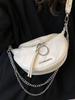 Bolsa Dumpling de Design Nicho da Moda 2025 Verão Nova Bolsa de Ombro Sela Bolsa Transversal da Moda Bolsa Simples para Mulheres