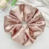 Scrunchie de Cetim Perolado Coreano de Alta Qualidade com Strass, Elástico Elegante para Rabo de Cavalo, Acessório de Cabelo Gentil