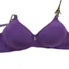 Sutiã de Superfície Lisa 222 para Mulheres de Meia-Idade e Idosas Sem Aro, Fecho de Colchete de Três Fileiras, Lingerie Transfronteiriça Plus Size, Push-Up e Modelador de Seios