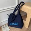 Bolso de Hombro Estampado de Estilo Lazy Transfronterizo Color Caramelo Bolso Tote de Gran Capacidad Bolso de Lona para Mujer Bolso de Tela Bolso de Mano Sobaco