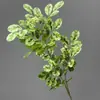 Planta Verde Artificial Transfronteriza con Hojas de Frijol para Decoración de Bodas, Planta de Boda Estilo Bosque, Un Tallo con 2 Ramas, Aproximadamente 15 Hojuelas para Decoración