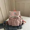 Mochila con Cordón Estampada Otoño 2026 para Estudiantes de Secundaria y Preparatoria Bolsa Casual de Tela Bolso de Mano para Niña Mochila Escolar