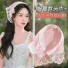Combo de Diadema de Encaje y Pañuelo para la Cabeza Nuevo 2026 para Mujer, Estilo Pastoral, Pañuelo Blanco para la Cabeza, Pañuelo Triangular, Diadema para el Cabello de Playa, Accesorio para el Cabello