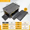 Caja de almacenamiento para camping al aire libre con puerta lateral, caja de camping plegable, caja de almacenamiento para maletero de coche, caja de almacenamiento de plástico