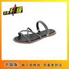 Sandalias planas para mujer, novedad de verano 2024, ligeras, antideslizantes, para exteriores, para estudiantes, informales, para playa