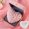 Molde de Mousse Amor Dia dos Namorados Bolo DIY Assar Molde de Silicone Chocolate Sobremesa em Formato de Coração