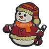 Pingentes de sapato de boneco de neve de Natal, Acessórios para tamancos de presente de Natal, Decoração de borracha macia em PVC Acessórios DIY, Transfronteiriço