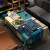 Mantel de Mesa para Restaurante Estilo Étnico, Impermeable, Resistente al Aceite, No Lavable, Lujo Ligero, Atmósfera de Alta Gama, Mantel para Mesa de Bar, Cubierta para Mesa de Café