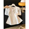 Conjunto Duas Peças Camisola Doce e Juvenil Estilo Coreano para Mulheres, Nova Blusa Elegante de Manga Longa Slim-Fit Primavera 2026