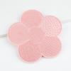 Nova esponja de limpeza flor de silicone ventosa almofada de limpeza ferramenta de limpeza para pincéis de maquiagem almofada de escova de limpeza vendas diretas transfronteiriças