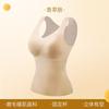 Comércio Exterior Transfronteiriço Popular Camada Interna Seamless Escovada Dupla Face Colete Térmico Emagrecedor de Veludo Alemão Feminino Outono e Inverno