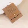 Joias de aço titânio aço inoxidável cruzadas amor dourado corda vermelha tecida à mão ajustável joias para amantes namoradas atacado