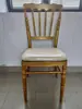 Silla de Boda para Exteriores Estilo Europeo Decoración Evento Hotel Silla de Comedor Napoleon Silla con Respaldo Blanco Bambú Castillo Ocio