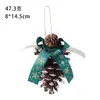 Piñas de Navidad en stock en color natural, Fruto de pino para árbol de Navidad, Colgantes de frutas secas para decoración navideña, Adornos de material para manualidades