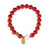 Pulsera de cinabrio rojo fidelidad para mujer NAFU cuentas de la suerte pulsera regalo año de nacimiento para mujer estilo retro joyería año del Tigre