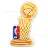 Red de Baloncesto NBA Lakers Bull Celtic Warrior Disney Crocs Zapatos de Baloncesto Parche de Hebilla de Zapato de Flor