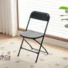 Silla Plegable de Plástico, Silla para Uso Doméstico con Respaldo, Silla Popular para Fotos, Silla de Comedor para Dormitorio, Silla Plegable para Oficina de Conferencias, Taburete Plegable para Exteriores