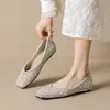 Sapatos Baixos Femininos Weiwei Girl 5933-22 Bico Fino Slip-On, Mocassins Estilo Fada com Strass e Bico Baixo, Solas Macias