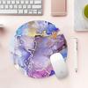 Mouse Pad Redondo de Mármore para Meninas de Escritório, Estilo Ins, Fresco e Simples, Mouse Pad Espessado, Direto do Fabricante
