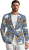 Comercio Exterior Transfronterizo Chaqueta de Traje para Hombre Casual de Negocios Traje Ajustado Manga Larga Chaqueta de un Solo Botón Abrigo Fiesta Boda