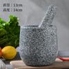Empacotador de alho natural para uso doméstico Pedra de alho Pinch Pot Grinder Grande pedra de tamanho Pinch Pilão Alho Cookware Descascador de alho