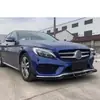 Adecuado para Mercedes-Benz Clase C Clase E Clase A GLC labio delantero pala delantera CLA contorno delantero W205 modificado 204 labio delantero Babos