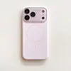 Funda Magnética Fina de Color Sólido Simple Adecuada para Funda de Teléfono Apple 17 Pro Max iPhone 16 Ventana Grande 15/14/13