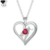 Knn-1018 Colgante Exquisito en Forma de Corazón para Mujer Dibujos Animados Moda Transfronteriza Europea y Americana Tendencia Collar de Madre de Gama Alta