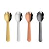 Cuchara Acero Inoxidable Alto Valor de Color Tenedor para Pastel Cuchara Creativo Lindo Engrosado Tenedor Cuchara Vajilla de Postre Cuchara Especial para Pudín