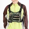 Riñonera de pecho de estilo urbano de moda, bolsa portátil, bolsa de pecho táctica multifuncional para exteriores, mochila tipo chaleco para ciclismo y deportes