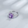 Anillo de plata esterlina S925 con diamante de alto carbono talla Flor de Hielo 8*10 para mujer, joyería fina, estación independiente, nuevo transfronterizo europeo y americano