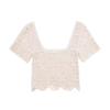 AliExpress comércio exterior transfronteiriço Europa e Estados Unidos atacado feminino 2025 verão novo crochê curto top da moda