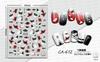 Pegatinas Populares para Uñas Ca Simulation, Texto de Mariposa, Estilo Europeo y Americano, Calcomanías para Uñas Sexy de Venta Caliente, Caricatura
