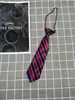 Corbata de rayas rojas y azules preescolar estudiantes de primaria niños pajarita gratis