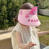 Anji Baby Sombrero Infantil Sombrero para el Sol Ala Ancha Parte Superior Vacía Sombrero de Protección Solar Sombrero para el Sol de Animales de Dibujos Animados para Niños y Niñas