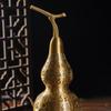 Dinghao Latón Cien Bendiciones Calabaza Artesanía Metálica Calabaza de Fuego Nueve Púrpura Cien Bendiciones con el Carácter 'Cien Bendiciones' Calabaza de Cobre con el Carácter 'Qilin'