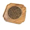 Suporte para Bule de Chá Seco em Madeira de Nogueira, Suporte para Bule Estilo Chinês, Bandeja de Chá, Base para Bule Tipo Armazenamento de Água, Porta-copos Pequeno de Madeira com Armazenamento de Água